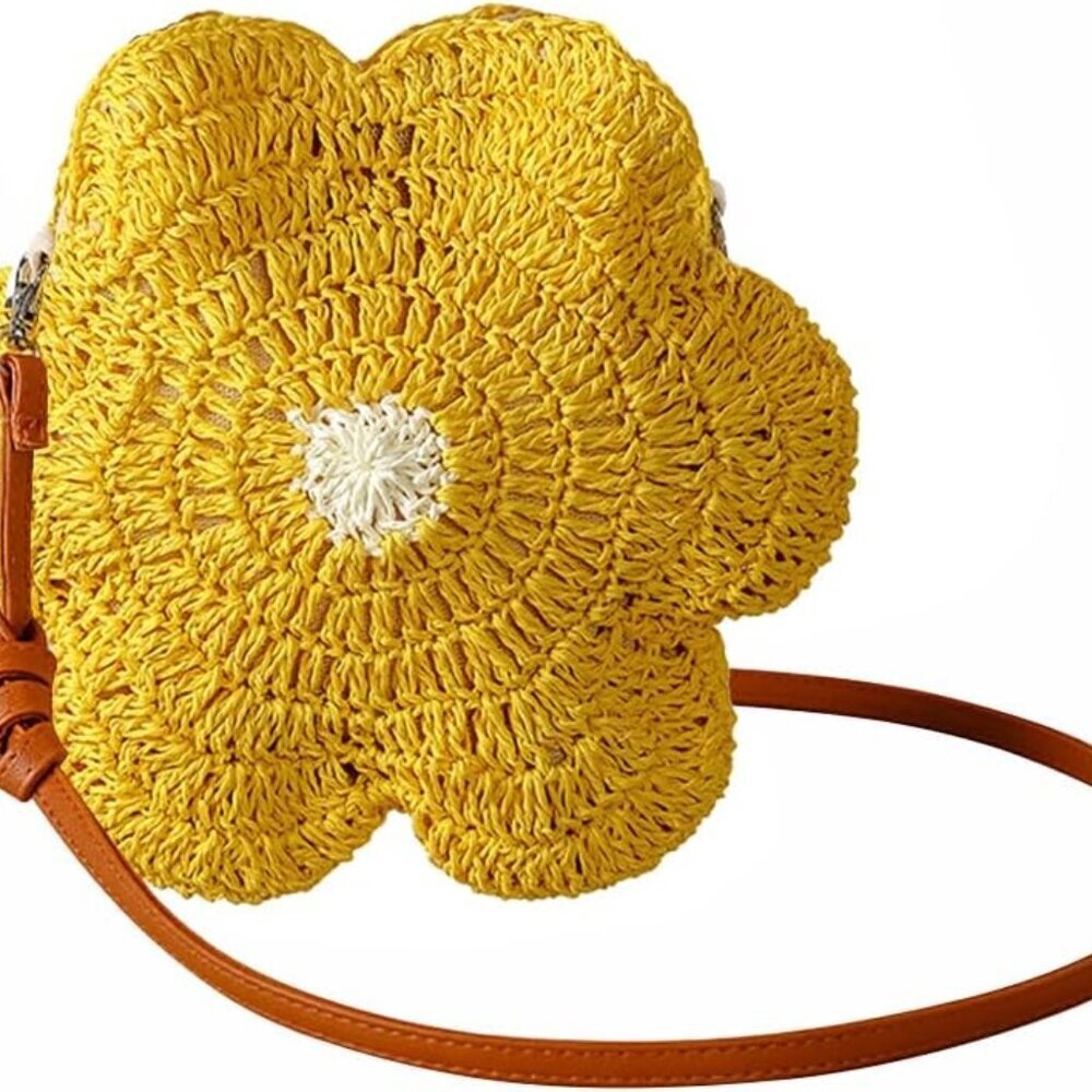 Straw Beach Bag Women Party Handbag Summer Crossbody Purse Casual Tote